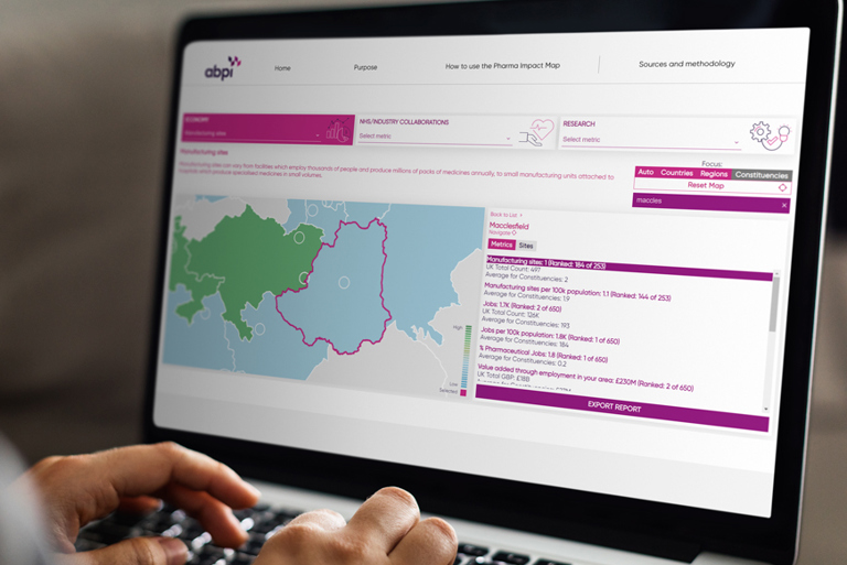 Interactive Pharma Impact Map