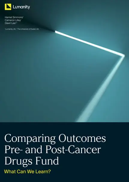 Comparing Outcomes Pre- and Post-Cancer Drugs Fund: What Can We Learn?